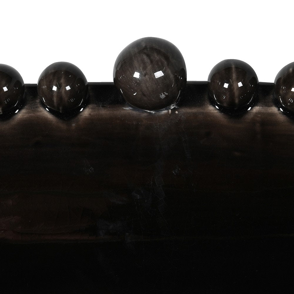 Long Bobble Decorative Bowl - Black