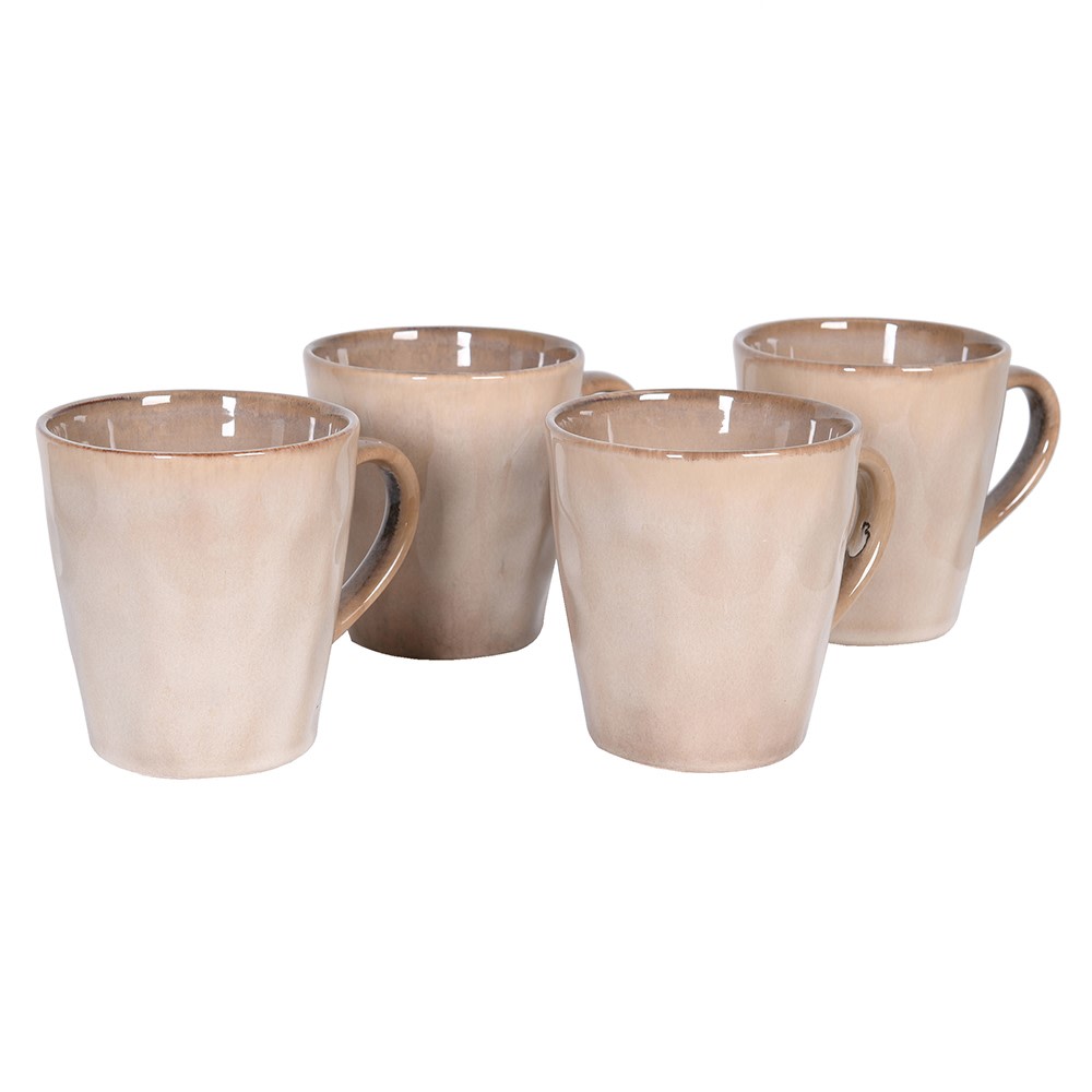 Orangic Taupe Mugs S/4