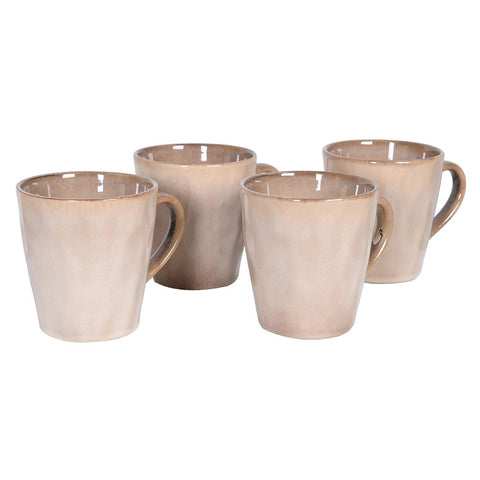 Orangic Taupe Mugs S/4