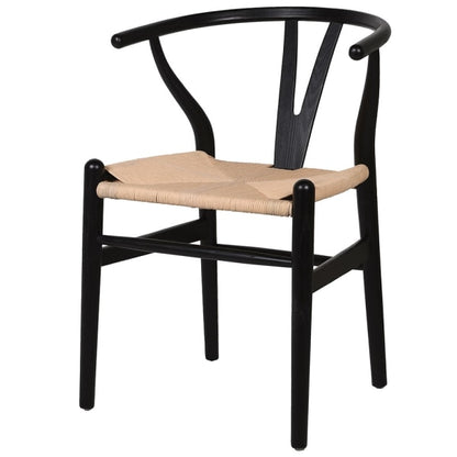 Nikki Black Wishbone Dining Chair