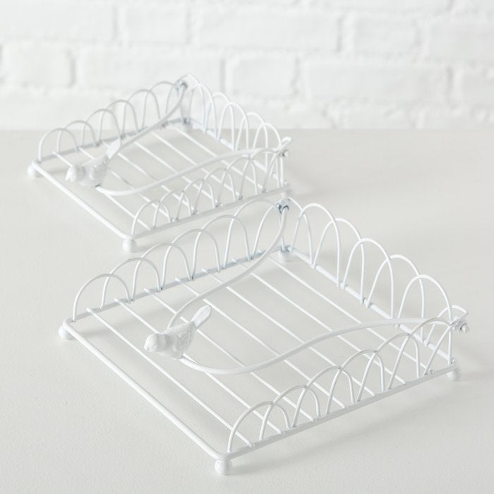 White Bird Napkin Holder