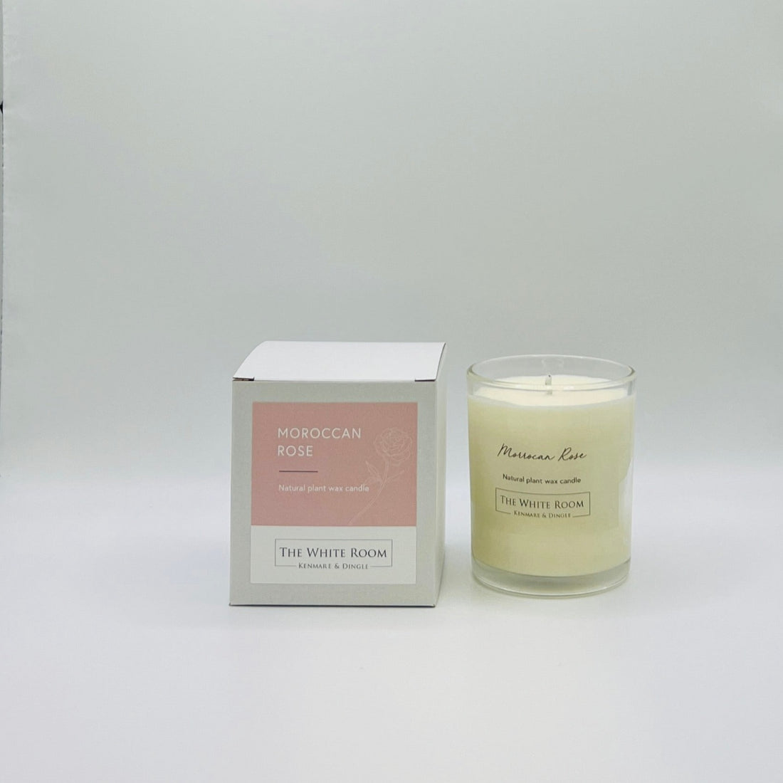 &quot;The White Room&quot; Large Scented Candle - Moroccan Rose