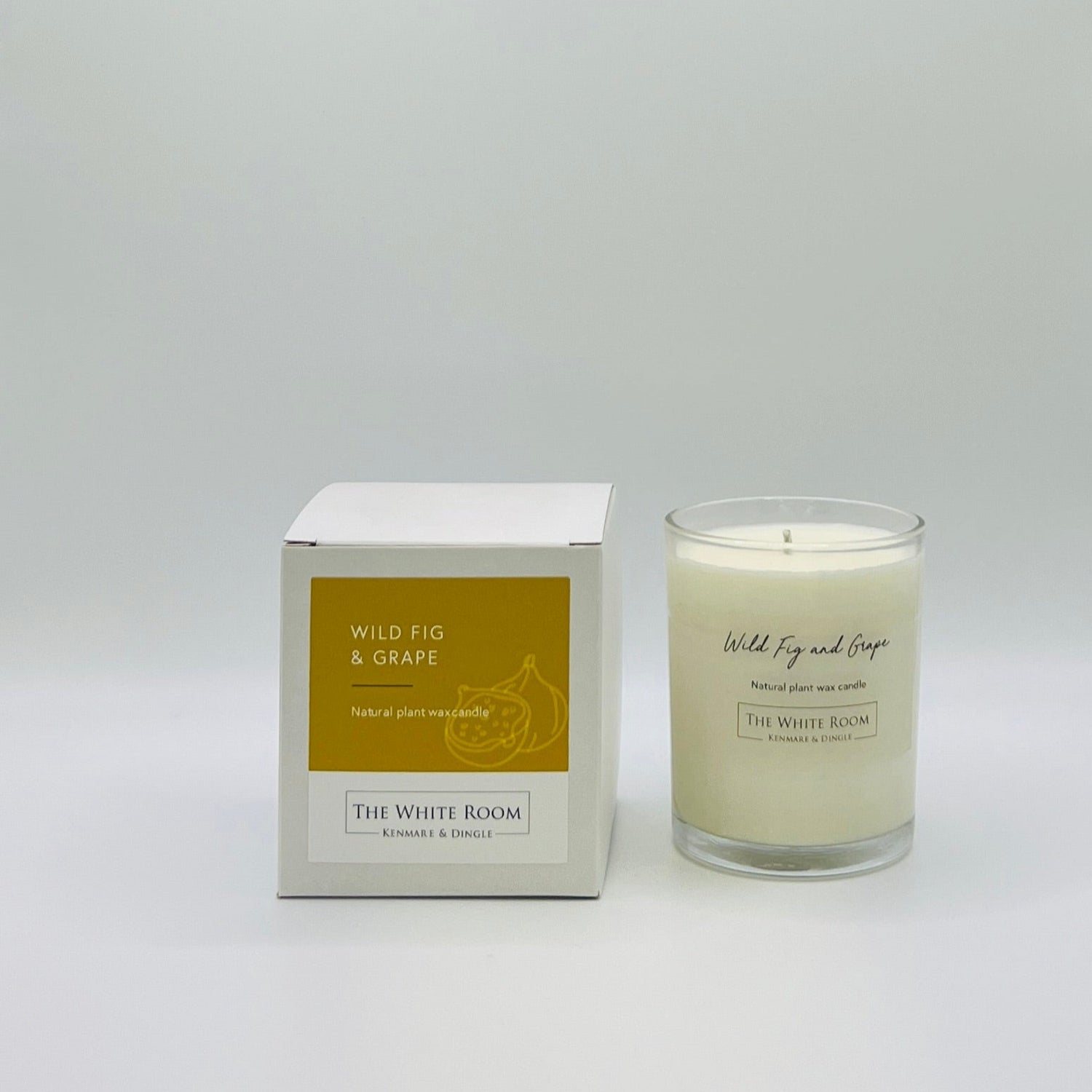 &quot;The White Room&quot; Large Scented Candle - Wild Fig &amp; Grape