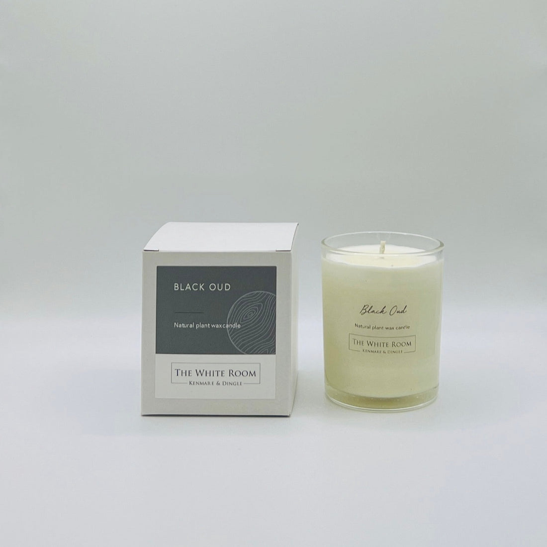 &quot;The White Room&quot; Large Scented Candle - Black Oud
