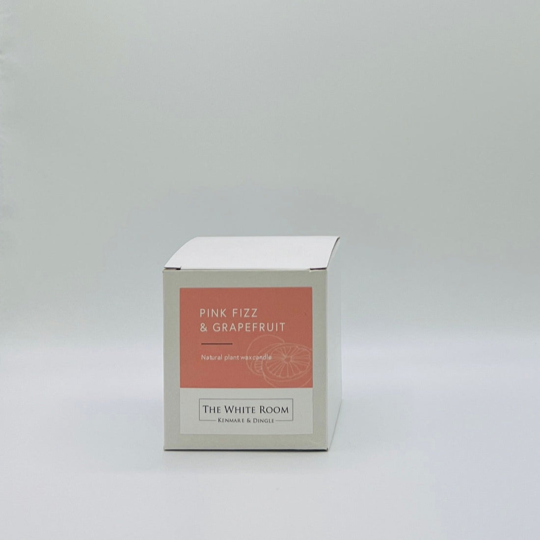 &quot;The White Room&quot; Large Scented Candle - Pink Fizz &amp; Grapefruit