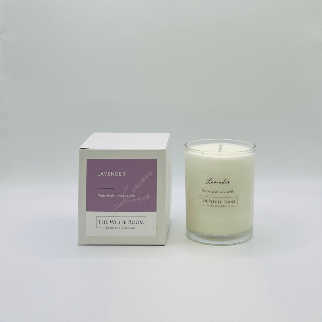 &quot;The White Room&quot; Large Scented Candle - Lavender