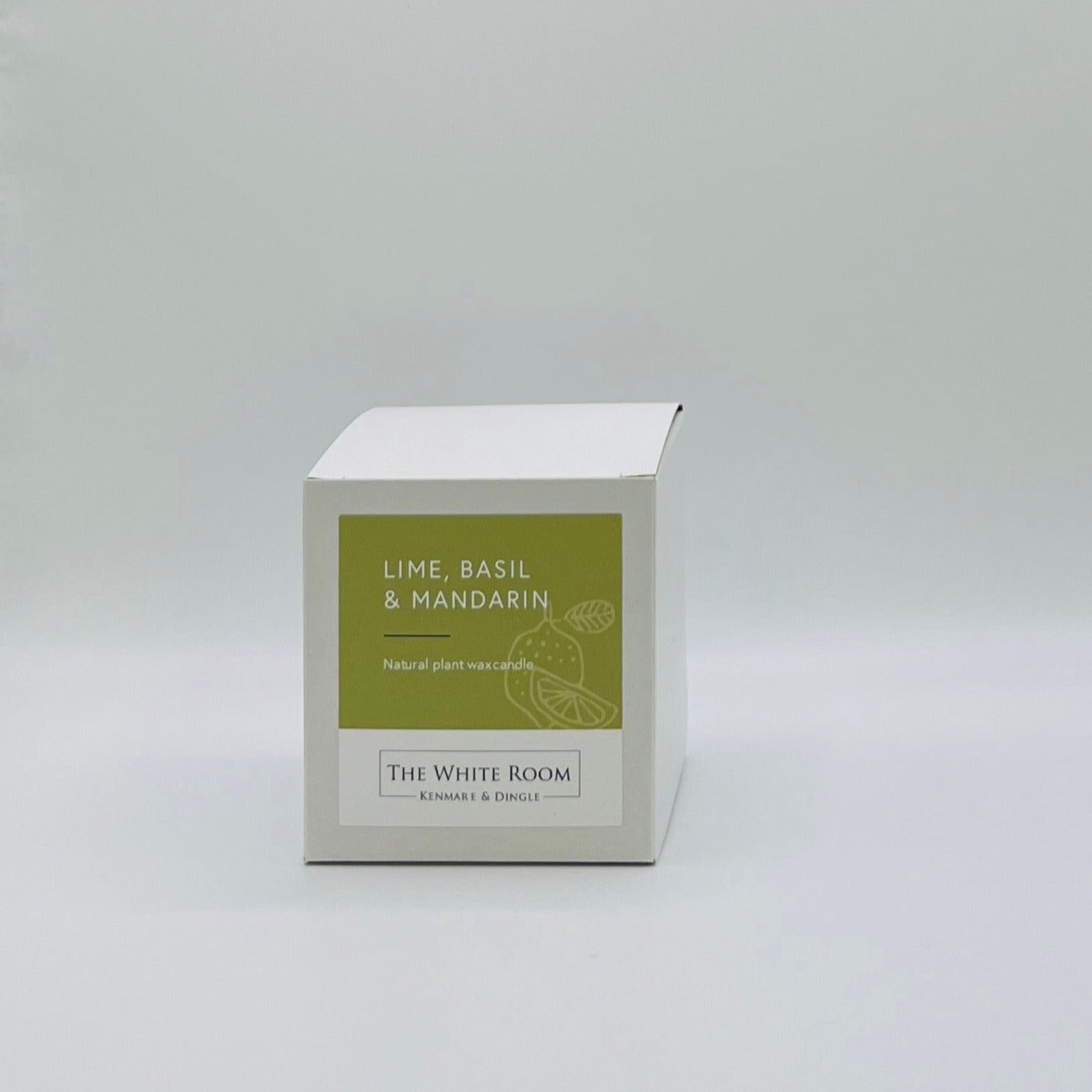 &quot;The White Room&quot; Large Scented Candle - Lime, Basil &amp; Mandarin