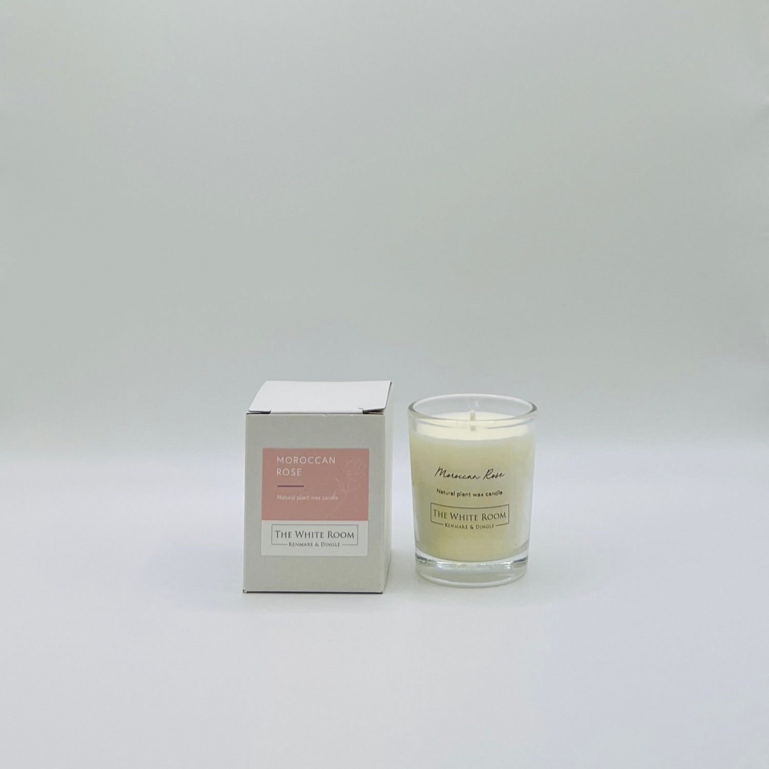 &quot;The White Room&quot; Small Scented Candle - Moroccan Rose