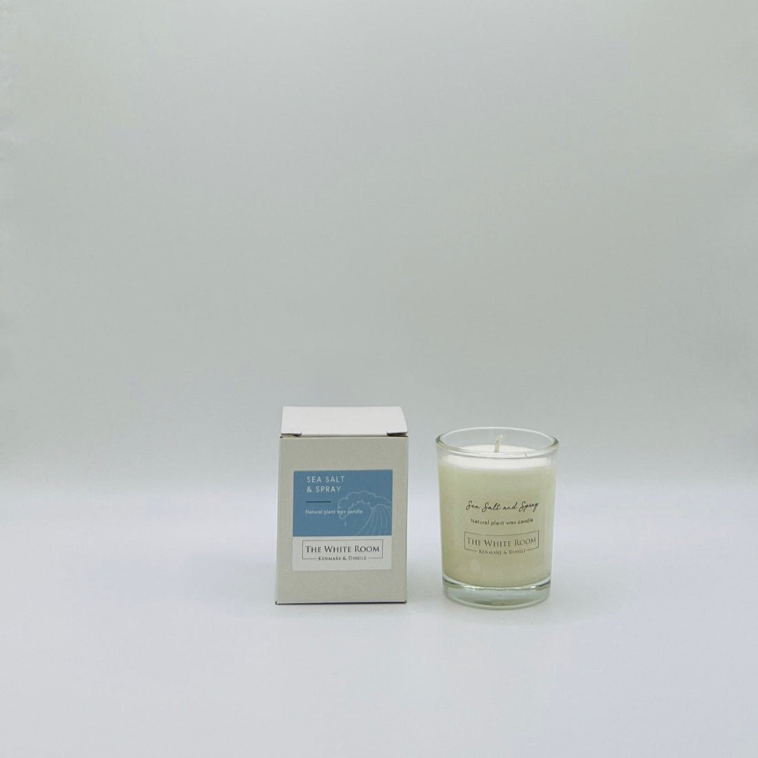 &quot;The White Room&quot; Small Scented Candle - Sea Salt &amp; Spray