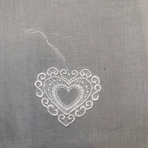 Lace Love Heart Hanger