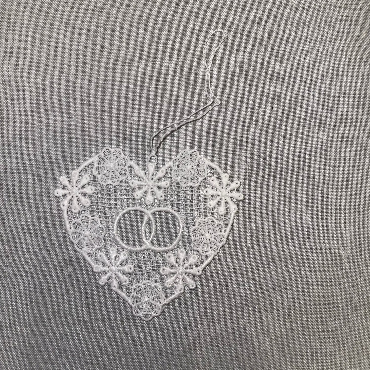 Lace Love Heart Hanger