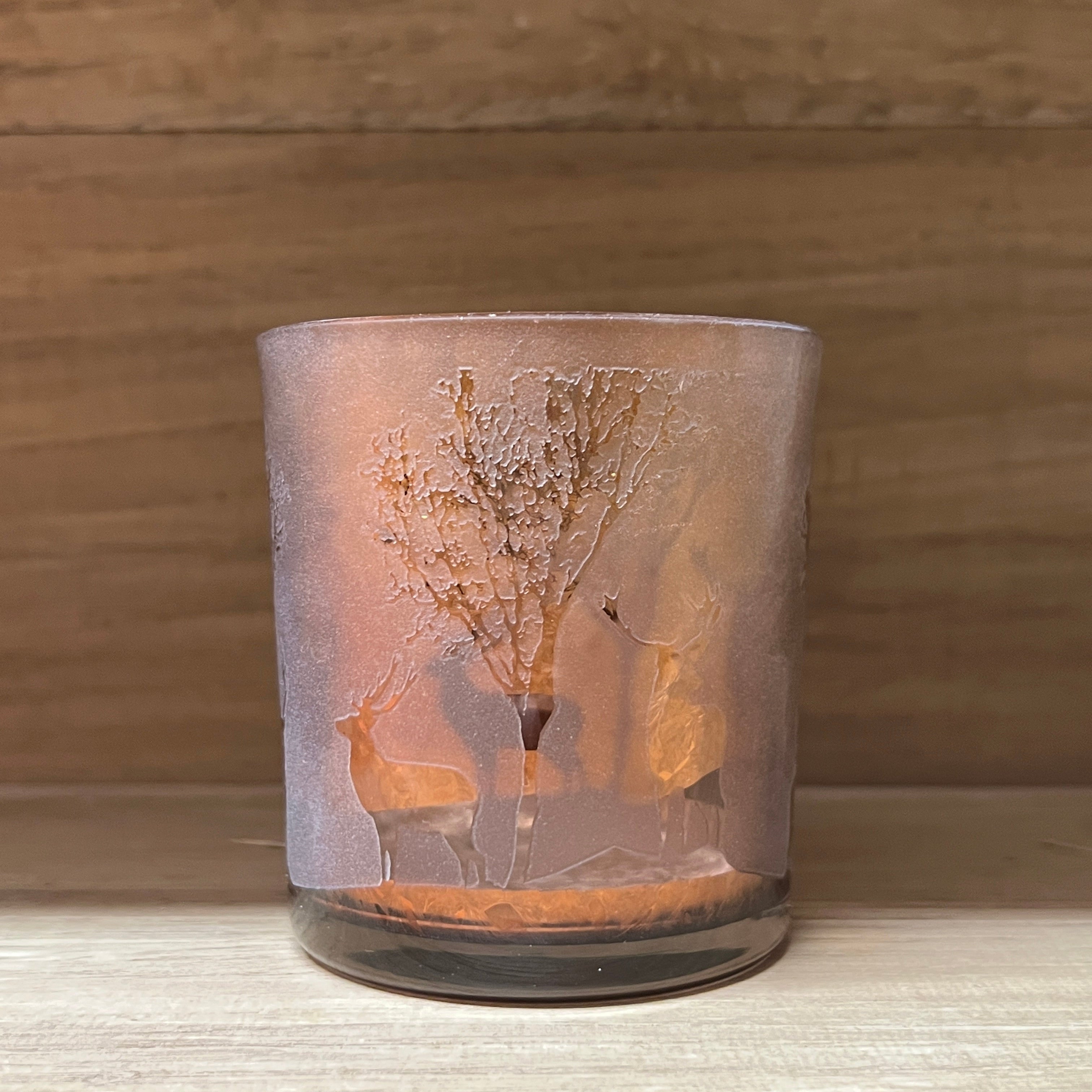Brown Christmas Tealight Holder