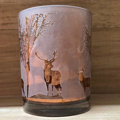 Brown Christmas Tealight Holder
