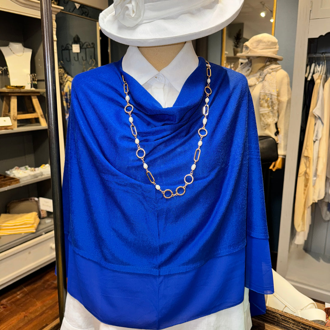 Poncho Cobalt Blue