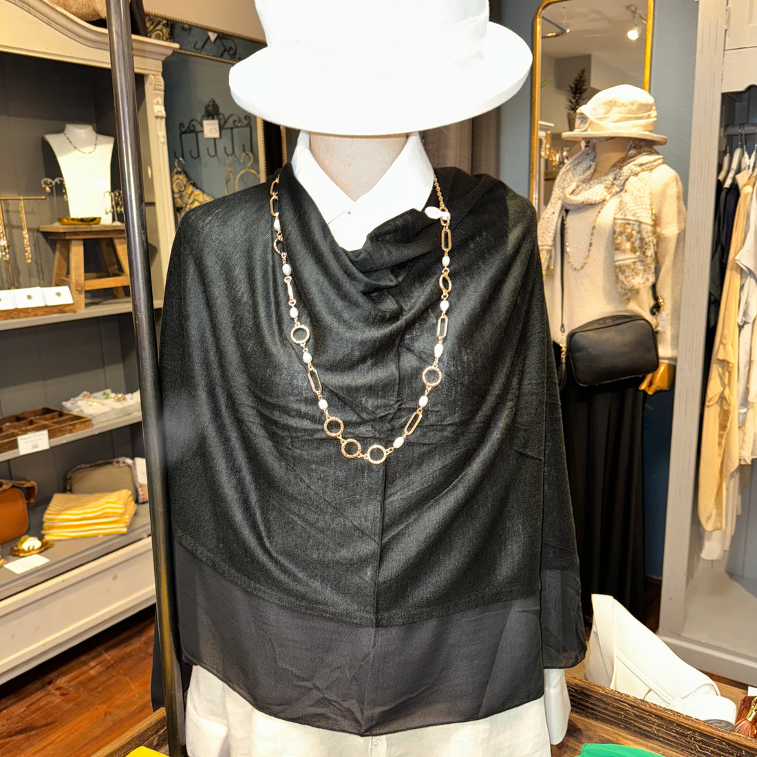 Poncho Dark Grey