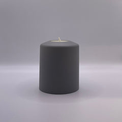 Grey Everlasting Candle 8x9cm
