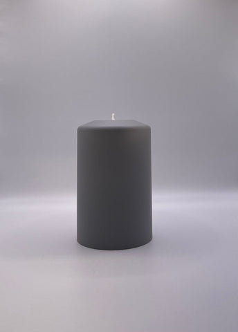 Grey Everlasting Candle 8x12cm