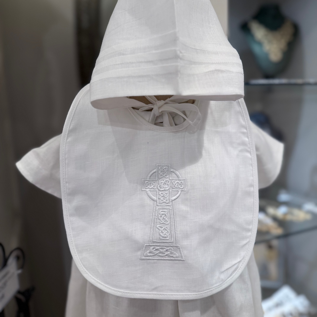 Baby Linen Christening Bib