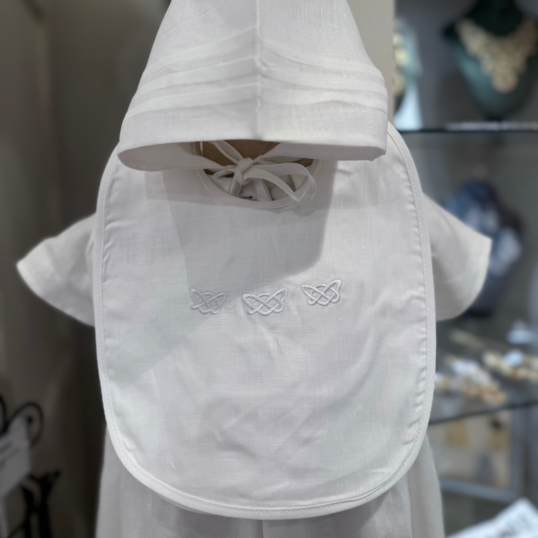 Baby Linen Christening Bib