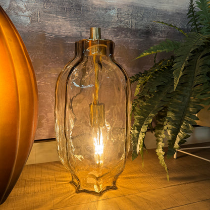 Light Brown Glass Vase Ø20,5x38 cm