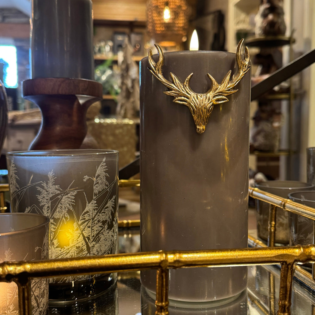 Brass Stag Candle Pin