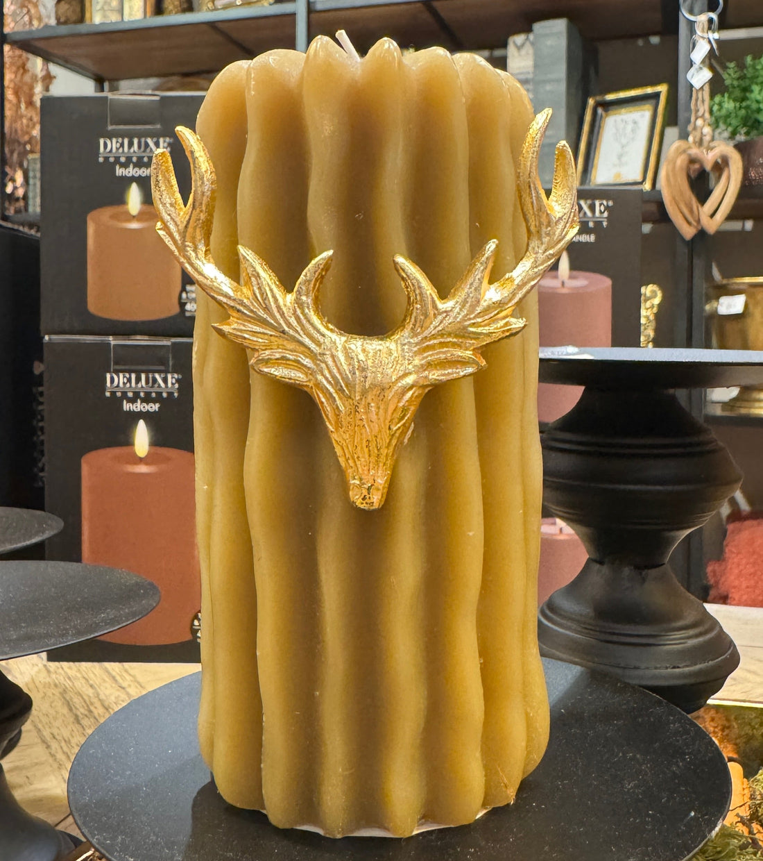 Gold Stag Candle Pin