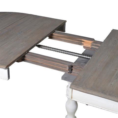 Aston Distressed Oval Extending Dining Table