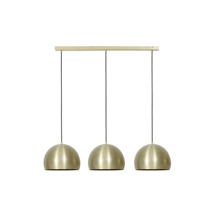 Hanging lamp 3L 120x33x25 cm JANEY matt gold