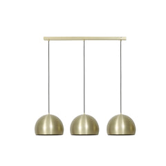 Hanging lamp 3L 120x33x25 cm JANEY matt gold