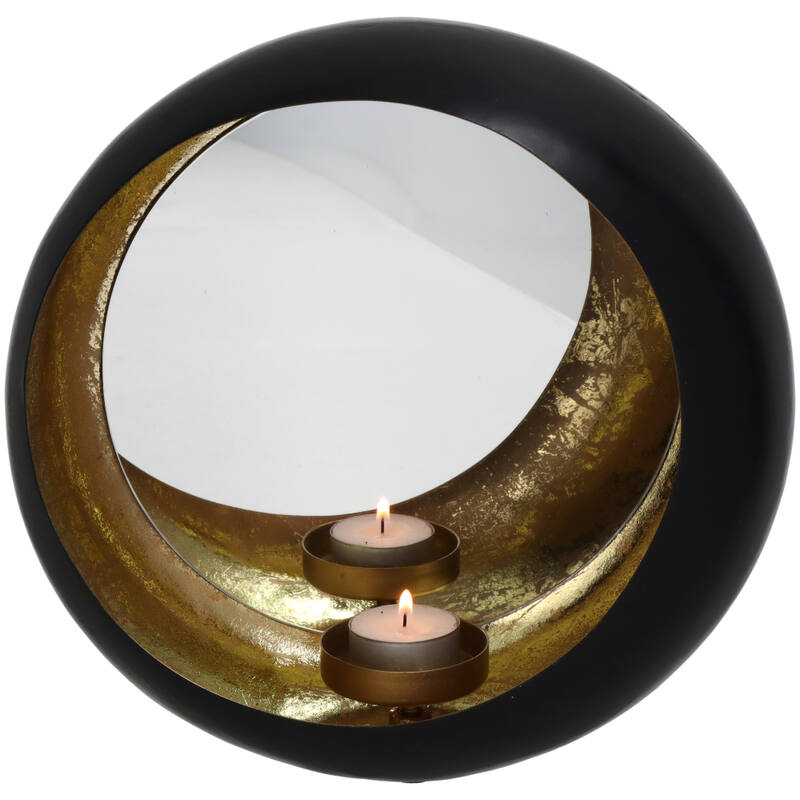 Mirrored Candle Holder 29x13x27cm