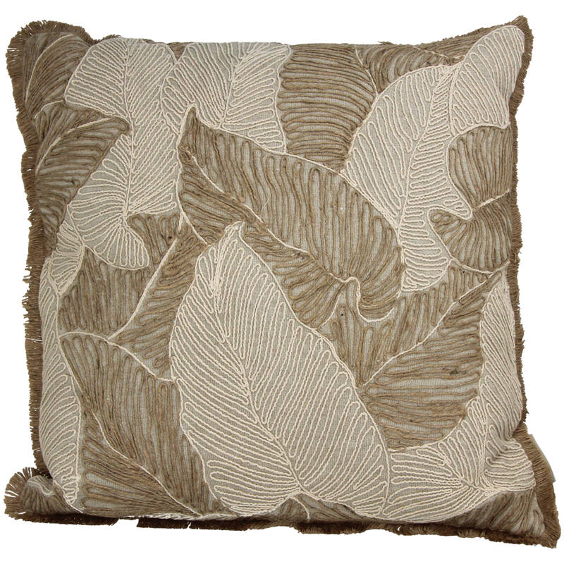 Palm Leaf Neautral Cushion