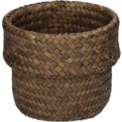 Seagrass Basket Brown 15x15x13cm