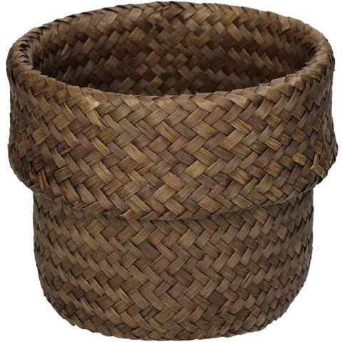 Seagrass Basket Brown 15x15x13cm