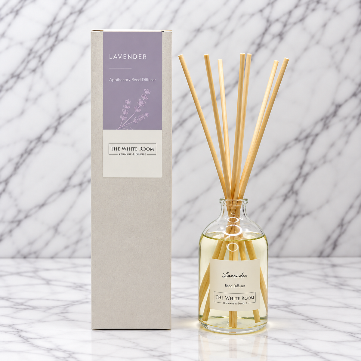"The White Room" Natural Diffuser - Lavender