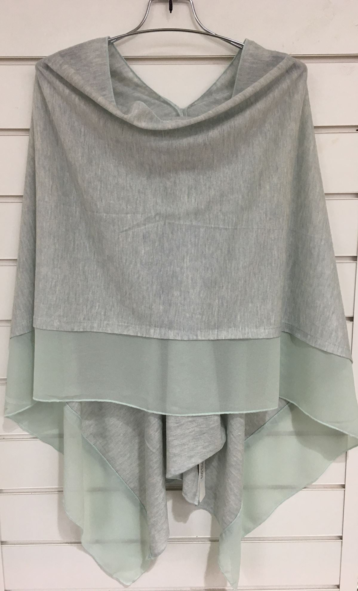 Light grey poncho