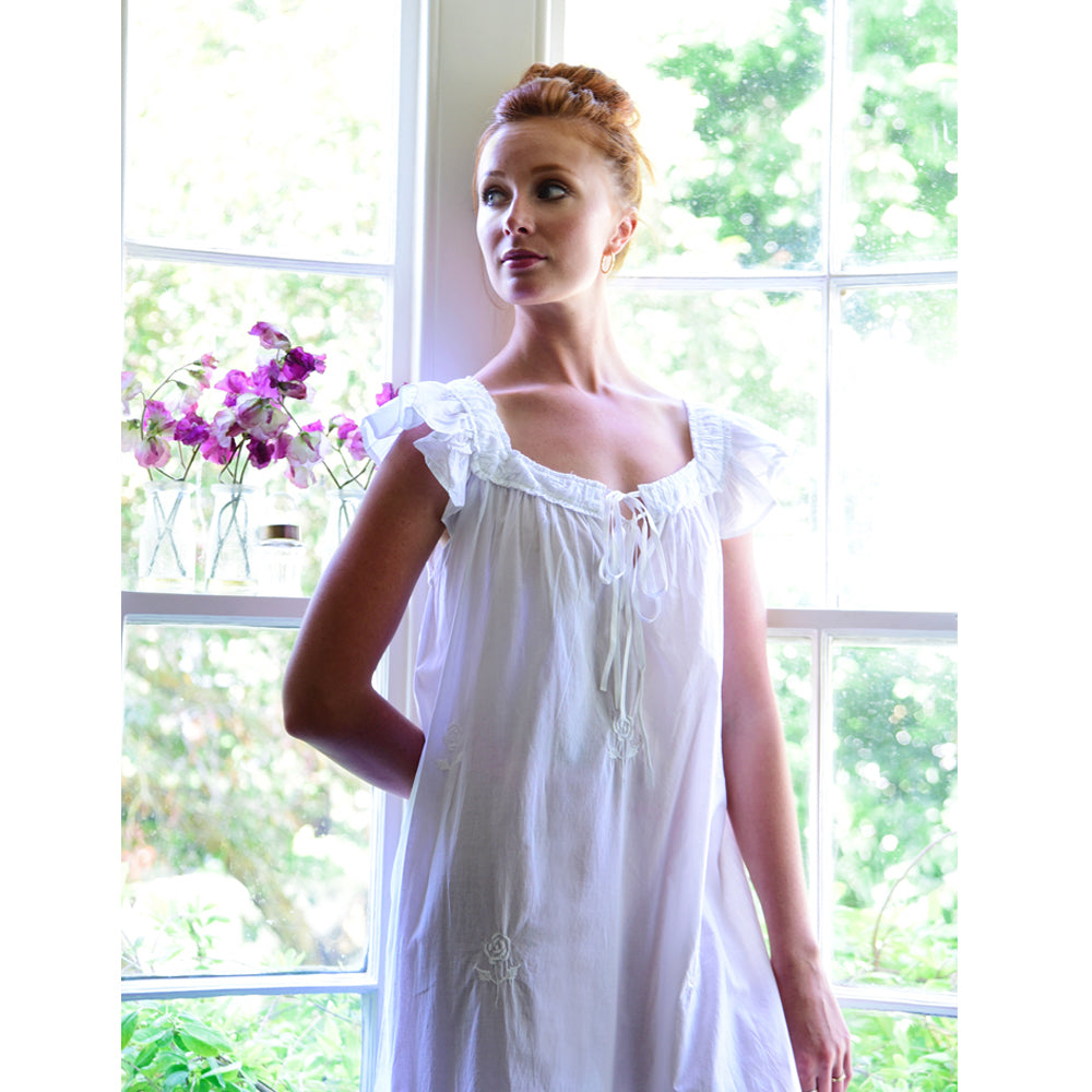Margo Night Dress- White