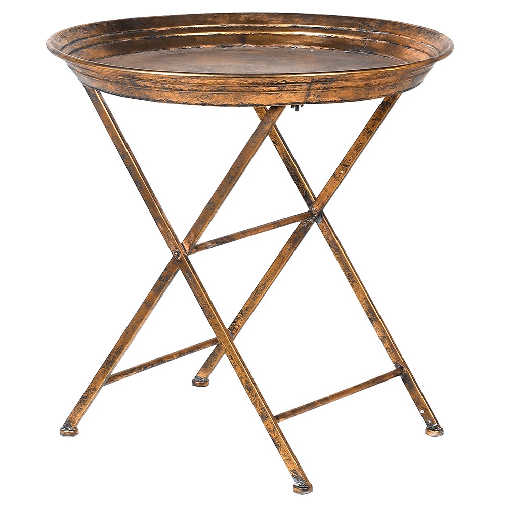 Round Gold  Side Table