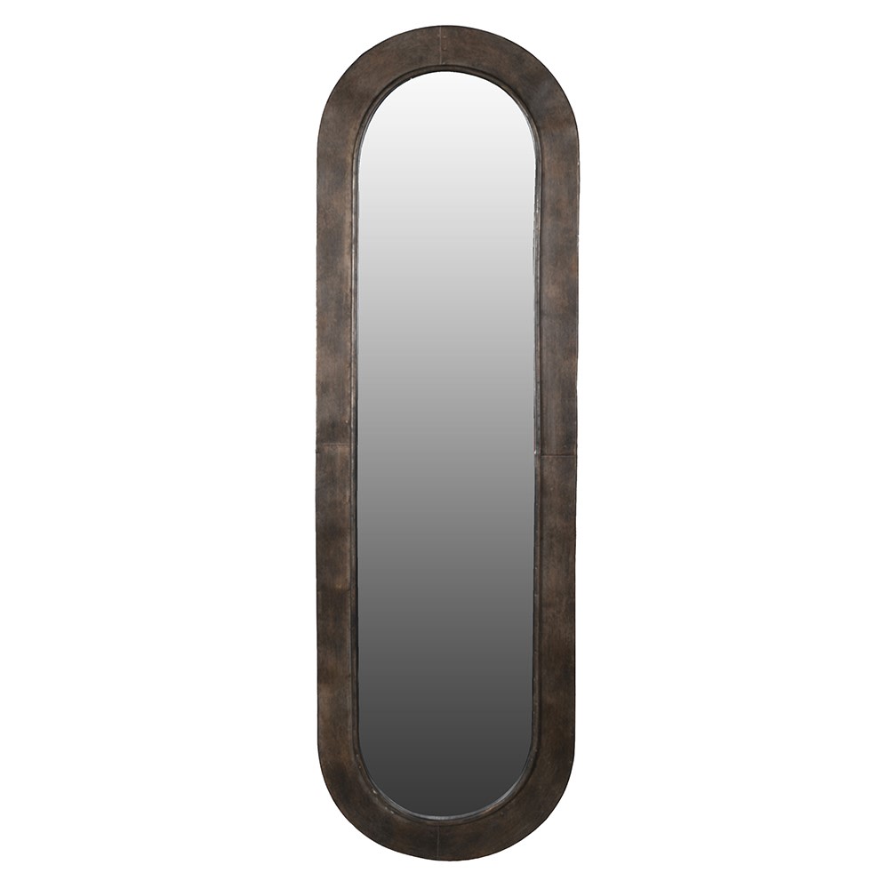 Iron Oval Wall Mirror