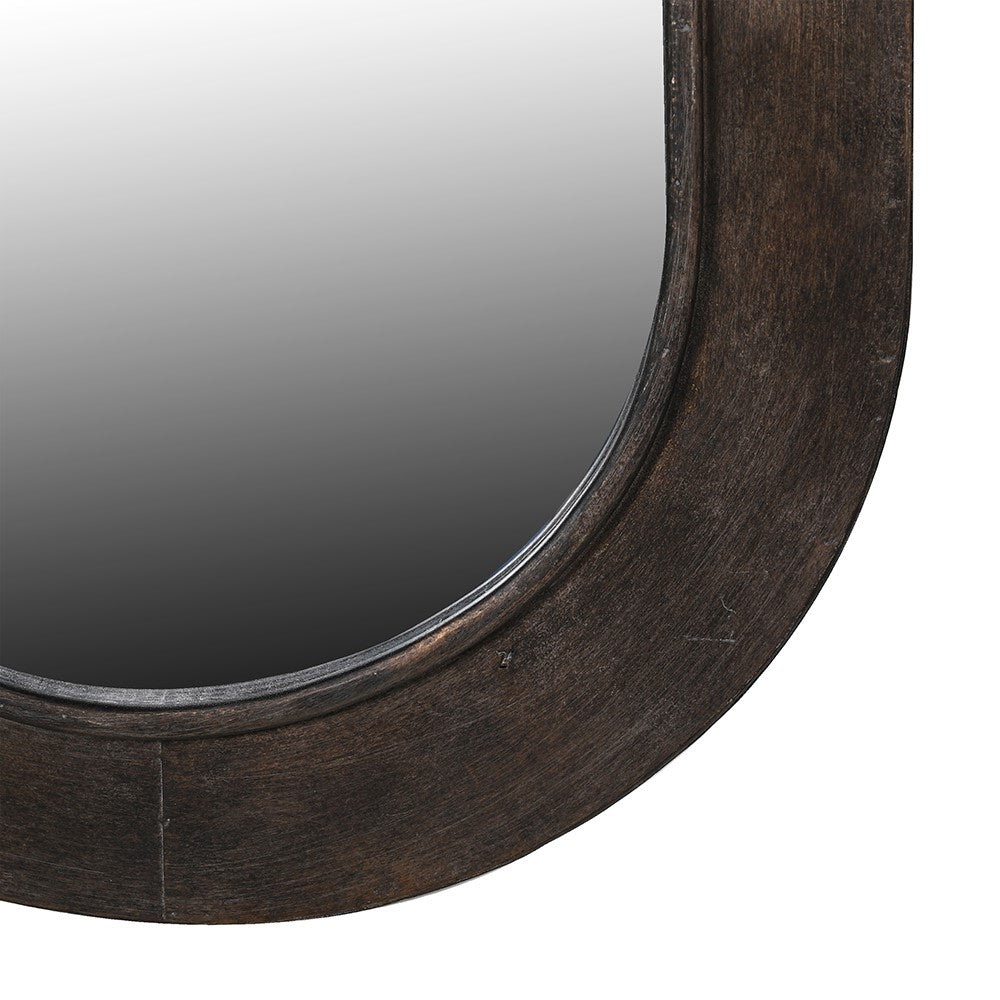 Iron Oval Wall Mirror