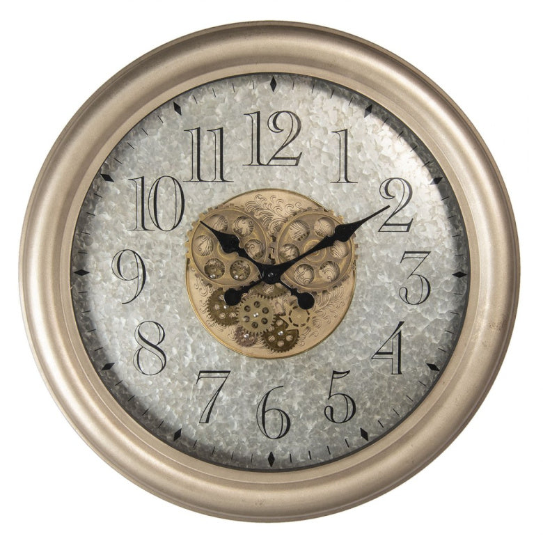 Metal and Gold Wall Clock