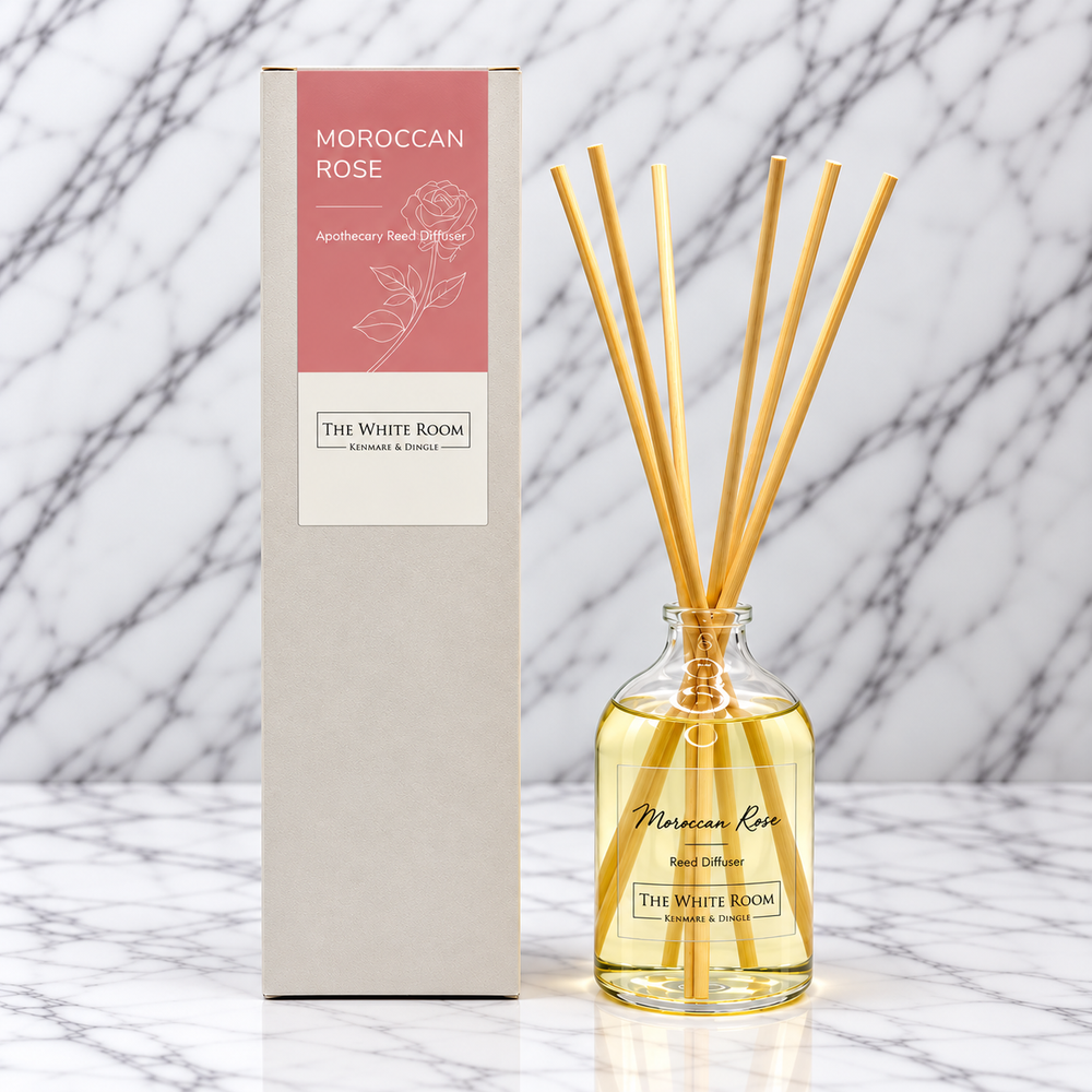 "The White Room" Natural Diffuser - Moroccan Rose