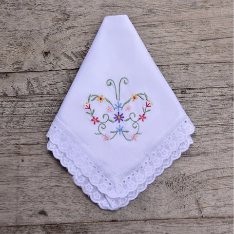 Butterfly Embroidered Hankies