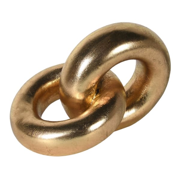 Golden Interlocking Rings Ornament