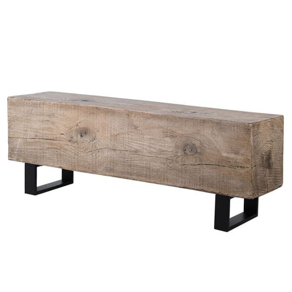 Wooden Block Bench