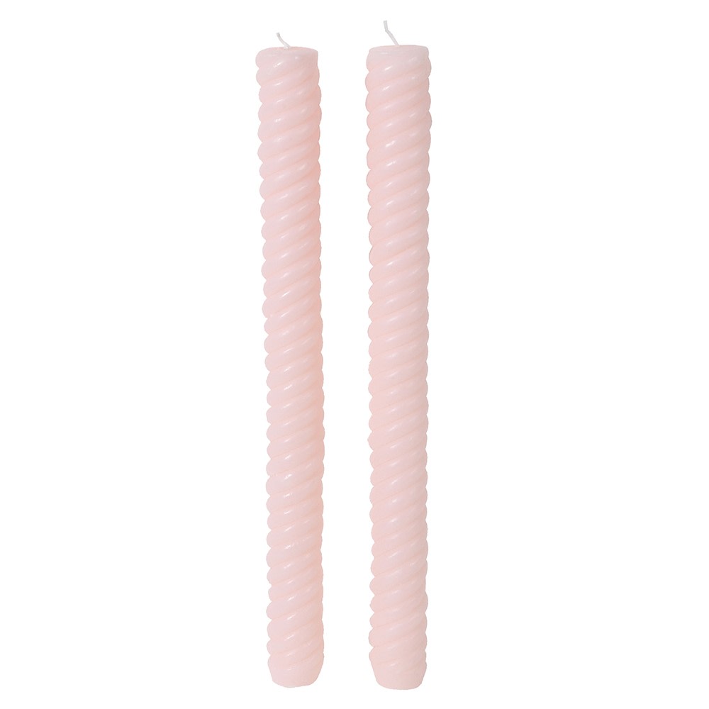 Twisted Dinner Candles (Set Of 2)