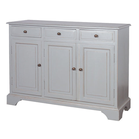 Grey Figeac 3 Door 3 Drawer Sideboard