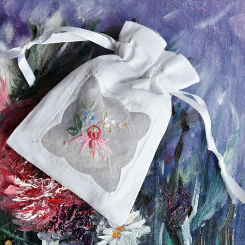 Colour Embroidered Potpourri Filled Sachet