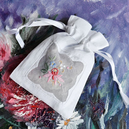 Embroidered Potpourri Filled Sachet