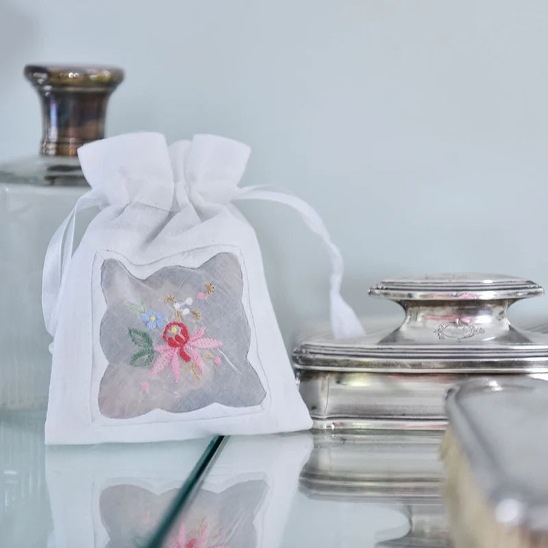 Embroidered Potpourri Filled Sachet