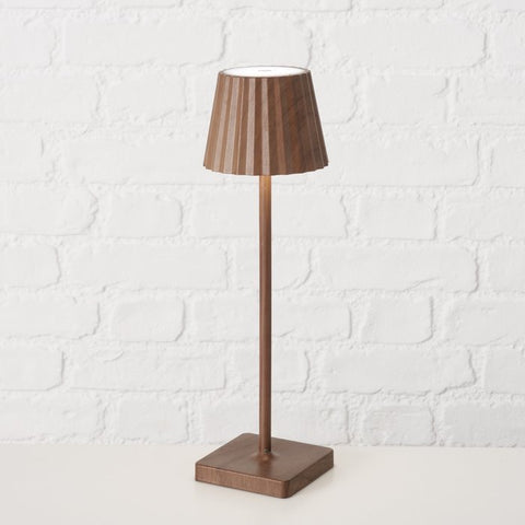 LED Table Lamp with Wood Effect